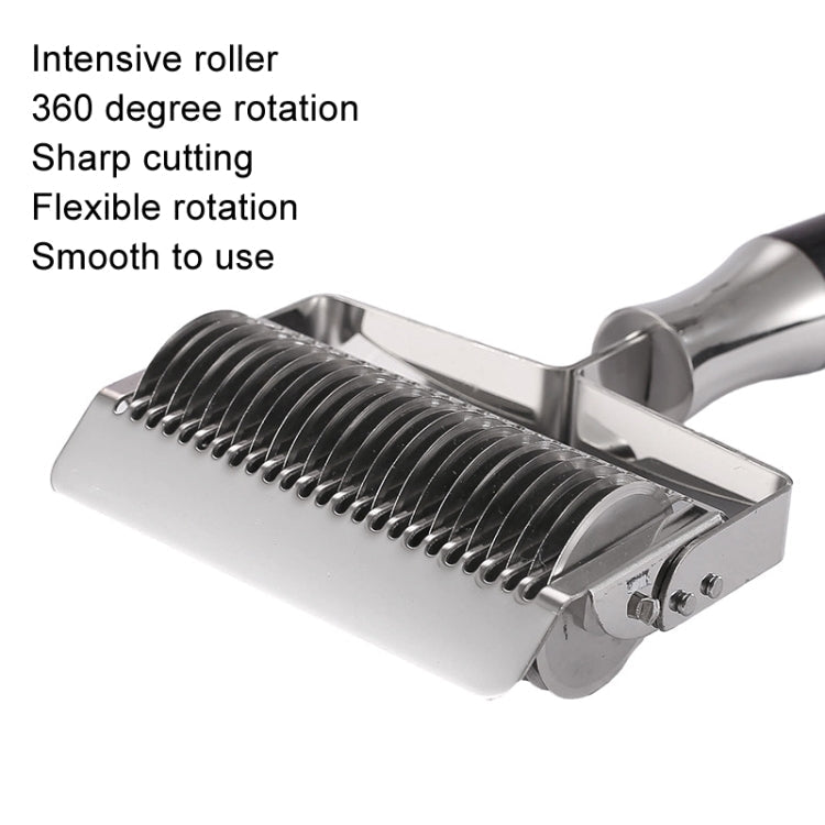 304 Stainless Steel Pusher Multifunctional Noodle Sword Thickening Kitchen Noodle Cutter, Style: Aluminum Handle 2.5mm
