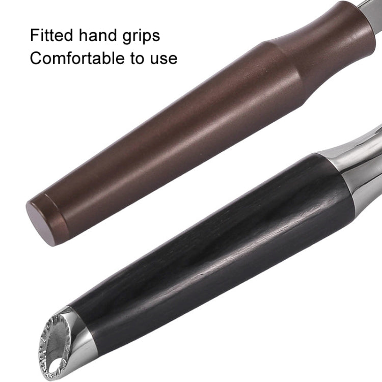 304 Stainless Steel Pusher Multifunctional Noodle Sword Thickening Kitchen Noodle Cutter, Style: Black Color Wood Handle 2.5mm