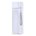 500ml Simple Square Mug Portable Leak-Proof Plastic Cup Sports Camping Bottle(White)