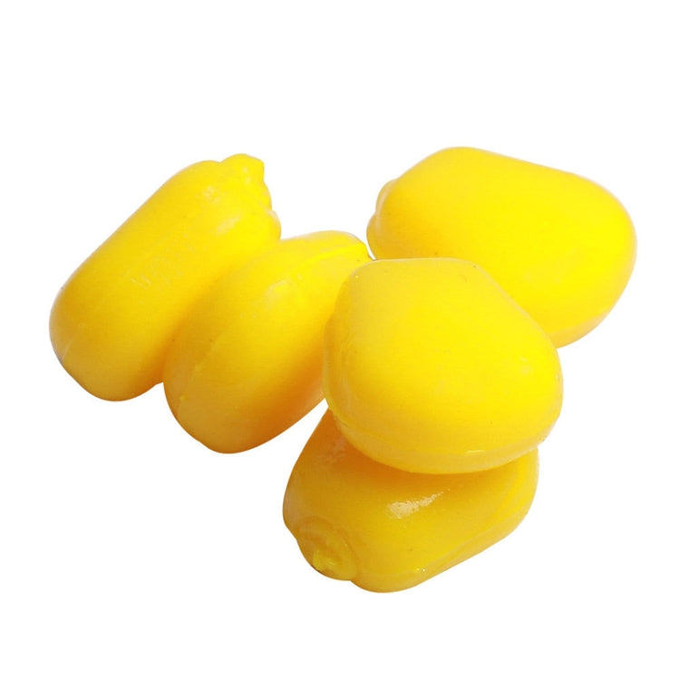 50pcs /Pack HENGJIA SO183 Floating Water Corn Soft Bait Plastic Lua Dummy Lures(Luminous Color)