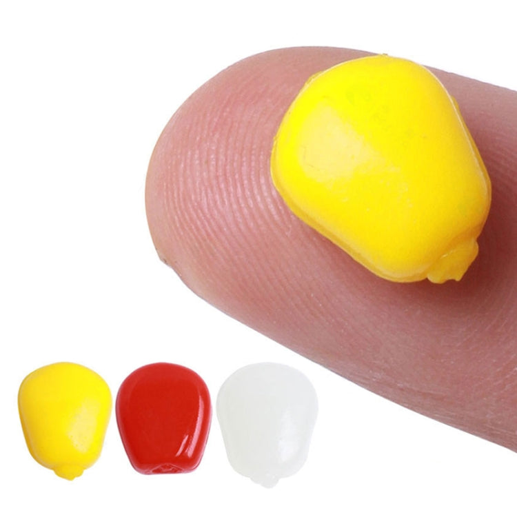 50pcs /Pack HENGJIA SO183 Floating Water Corn Soft Bait Plastic Lua Dummy Lures(Red)