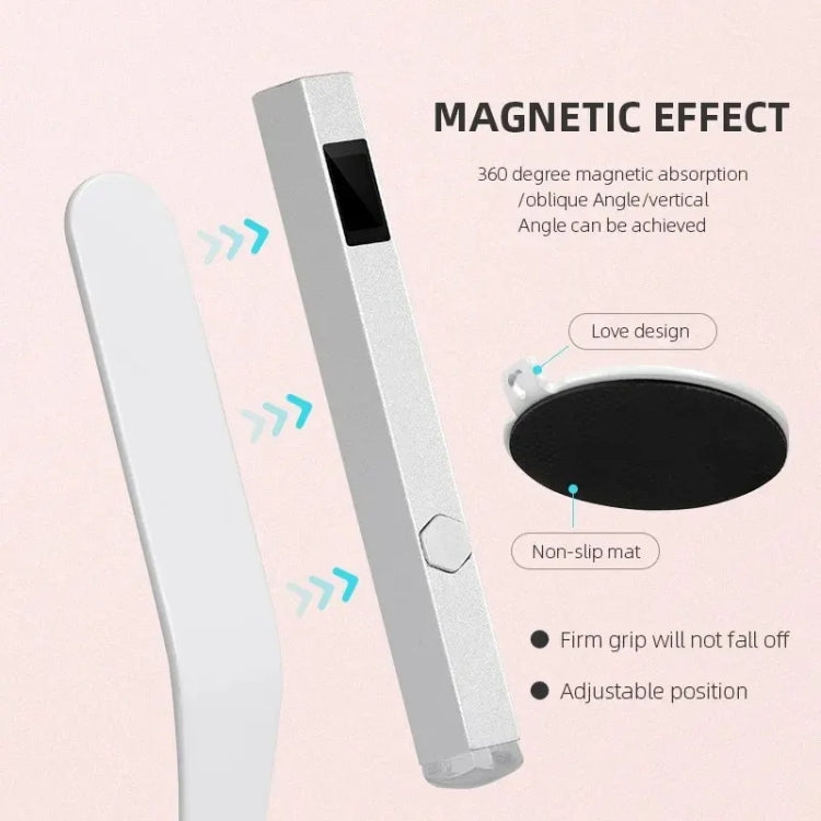 UV Nail Dryer Lamp With 2-speed Timing & Magnetic Bracket(Gray)