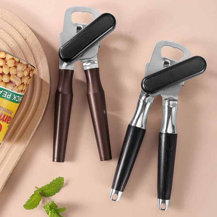 Stainless Steel Can Opener Multifunctional Kitchen Bottle Opener, Style: Aluminum Handle