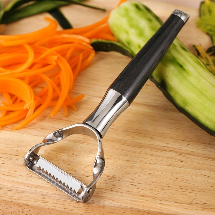 304 Stainless Steel Paring Knife Multifunctional Peeler Fruit and Vegetable Scraper(Shredding Serrated)