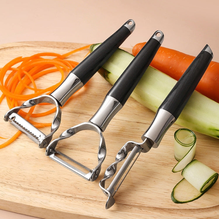 304 Stainless Steel Paring Knife Multifunctional Peeler Fruit and Vegetable Scraper(Peeling Serrated)