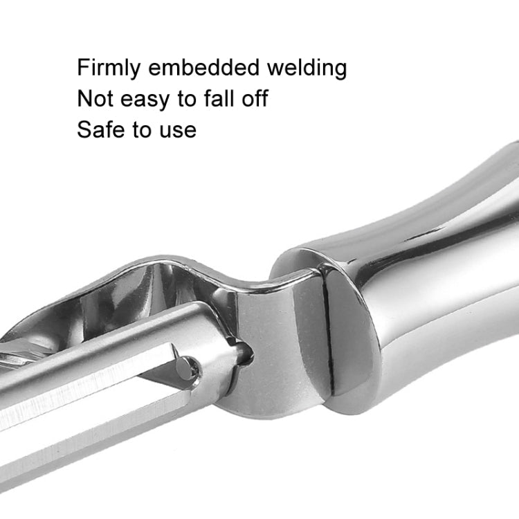 304 Stainless Steel Paring Knife Multifunctional Peeler Fruit and Vegetable Scraper(Peeling Serrated)