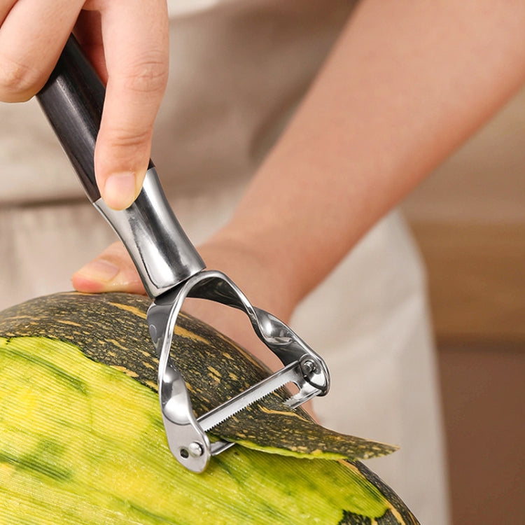 304 Stainless Steel Paring Knife Multifunctional Peeler Fruit and Vegetable Scraper(Peeling Serrated)