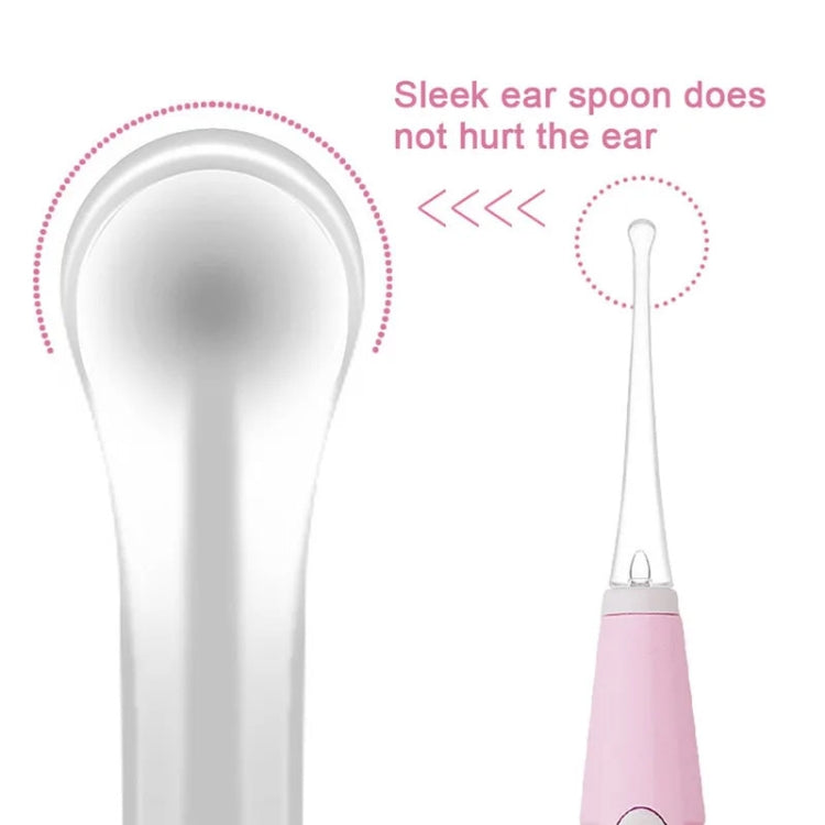 LED Light Ear Cleaning Scoop Children Ear Scoop Baby Ear Wax Pick Cleaner(White)