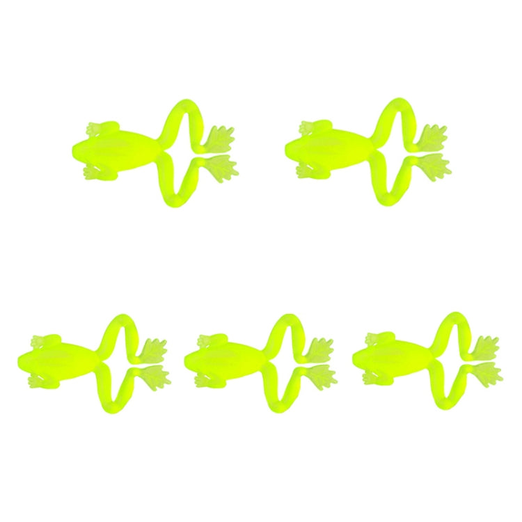 5pcs /Pack HENGJIA SO193 Thunderfrog Soft Bait Lua Fishing Dummy Lures, Size: 5.5cm 2.7g(Yellow)