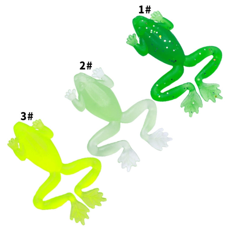 5pcs /Pack HENGJIA SO193 Thunderfrog Soft Bait Lua Fishing Dummy Lures, Size: 5.5cm 2.7g(Luminous Color)
