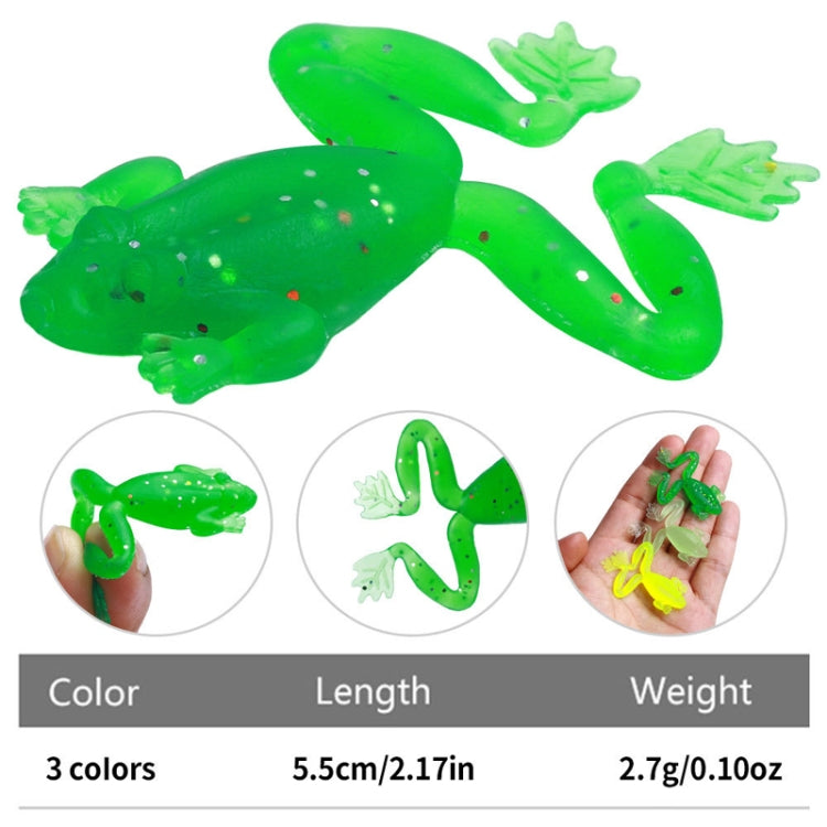 5pcs /Pack HENGJIA SO193 Thunderfrog Soft Bait Lua Fishing Dummy Lures, Size: 5.5cm 2.7g(Dark Green)