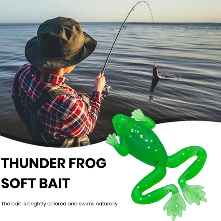 5pcs /Pack HENGJIA SO193 Thunderfrog Soft Bait Lua Fishing Dummy Lures, Size: 5.5cm 2.7g(Luminous Color)