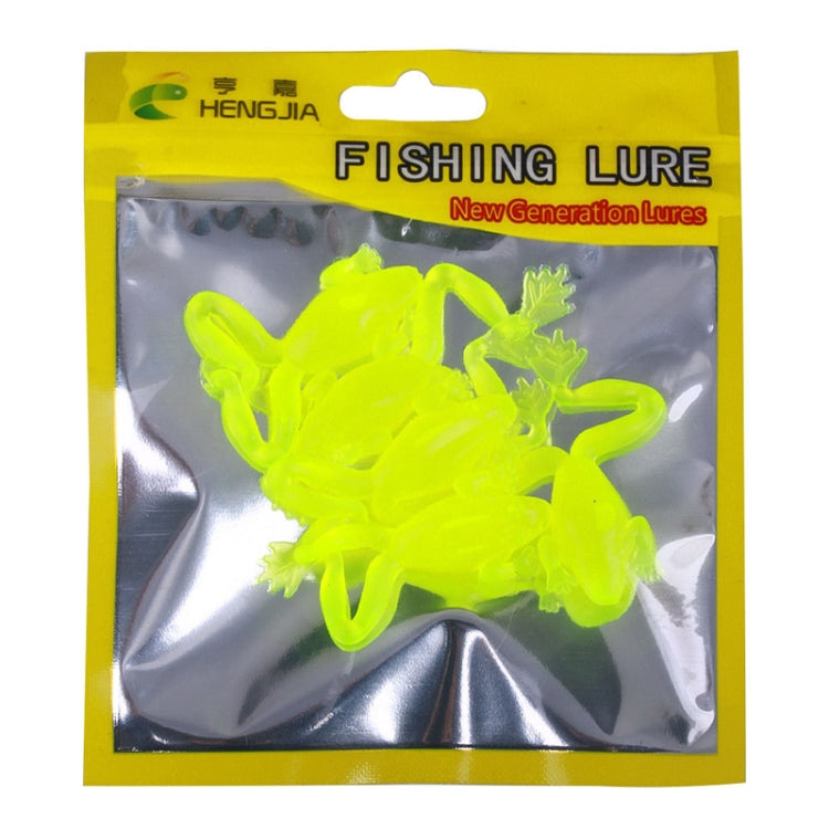 5pcs /Pack HENGJIA SO193 Thunderfrog Soft Bait Lua Fishing Dummy Lures, Size: 5.5cm 2.7g(Luminous Color)