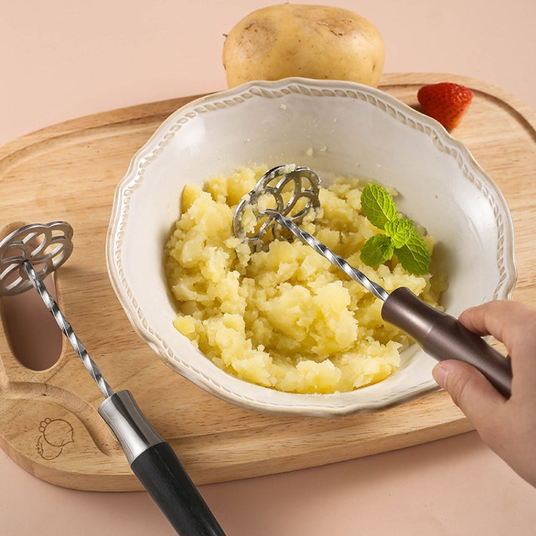 Aluminum Handle 316L Stainless Steel Potato Masher Thickened Taro Mashing Gadgets