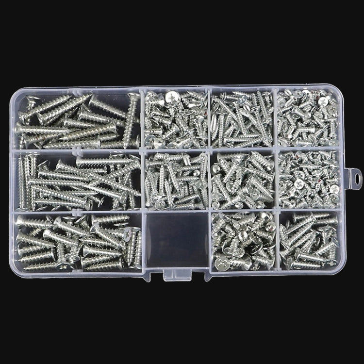 Set F 11 Types 15 Cells Screws Nuts Washers Self-Tapping Screws Set