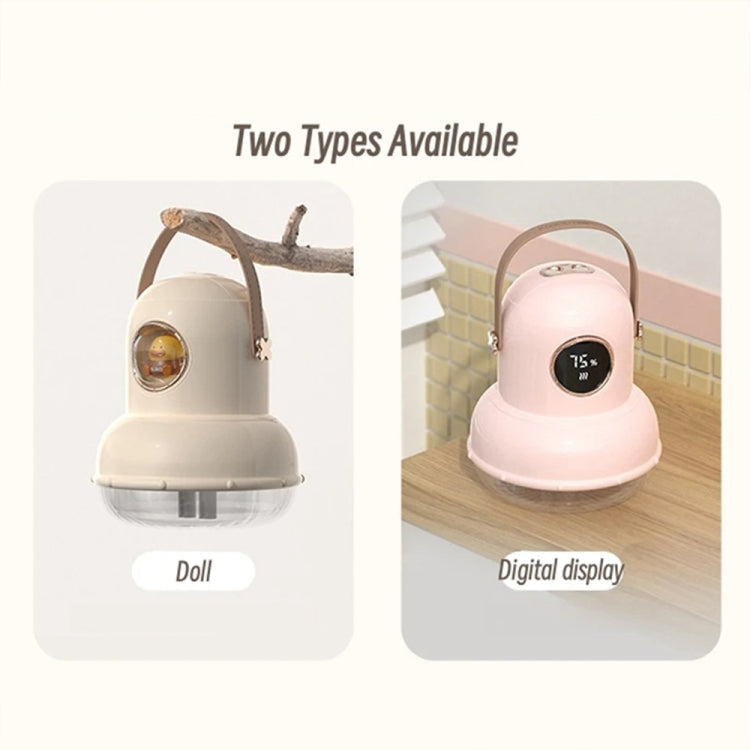ICARER FAMILY IF-JS01 USB Charging Desktop Night Light Dual-spray Humidifier, Color: Beige (Digital)