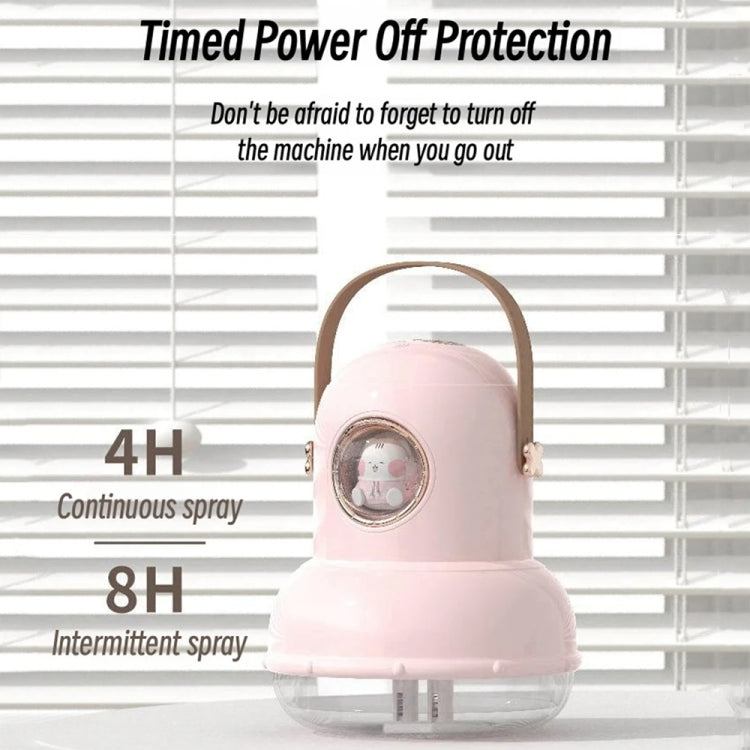 ICARER FAMILY IF-JS01 USB Charging Desktop Night Light Dual-spray Humidifier, Color: Beige (Digital)