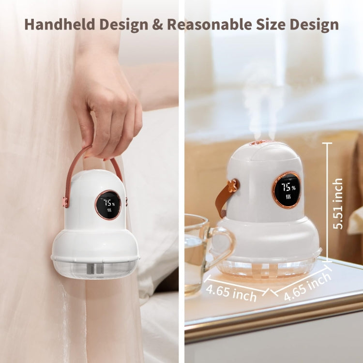 ICARER FAMILY IF-JS01 USB Charging Desktop Night Light Dual-spray Humidifier, Color: Beige (Digital)