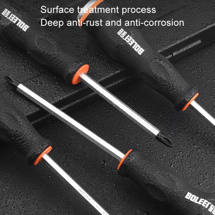 BOLEEI 8.0x250mm Phillips Heart Piercing Knockable Screwdriver Convertible Tool