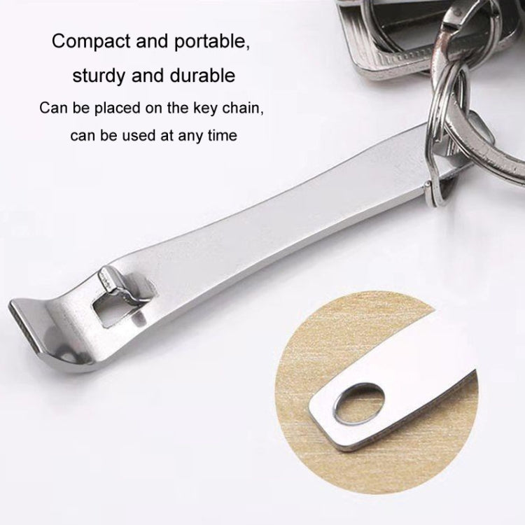 Portable Oral Liquid Bottle Opener Stainless Steel Multifunctional Cap Opener(Silver)