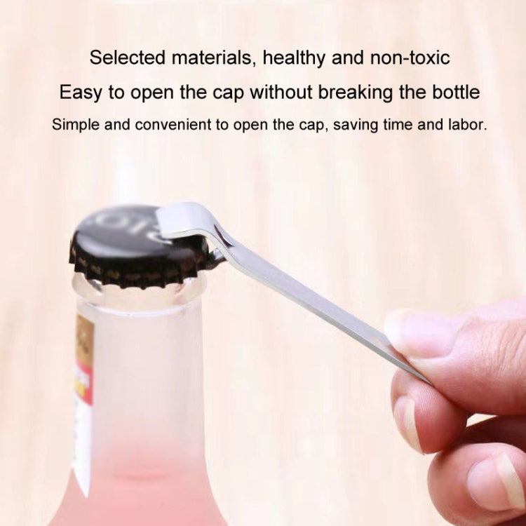 Portable Oral Liquid Bottle Opener Stainless Steel Multifunctional Cap Opener(Silver)