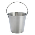 1000ml 304 Stainless Steel Handheld Ice Bucket Bar Beer Chill Bucket Chips Milk Tea Snacks Barrel(Silver)