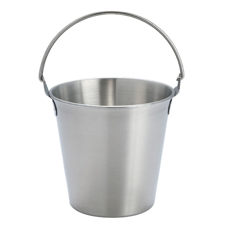 1000ml 304 Stainless Steel Handheld Ice Bucket Bar Beer Chill Bucket Chips Milk Tea Snacks Barrel(Silver)