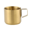 150ml 304 Stainless Steel Double Layer Insulated Mug Children Drop-proof Water Cup Coffee Mug(Gold)