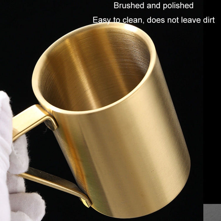 280ml 304 Stainless Steel Double Layer Insulated Mug Children Drop-proof Water Cup Coffee Mug(Silver)