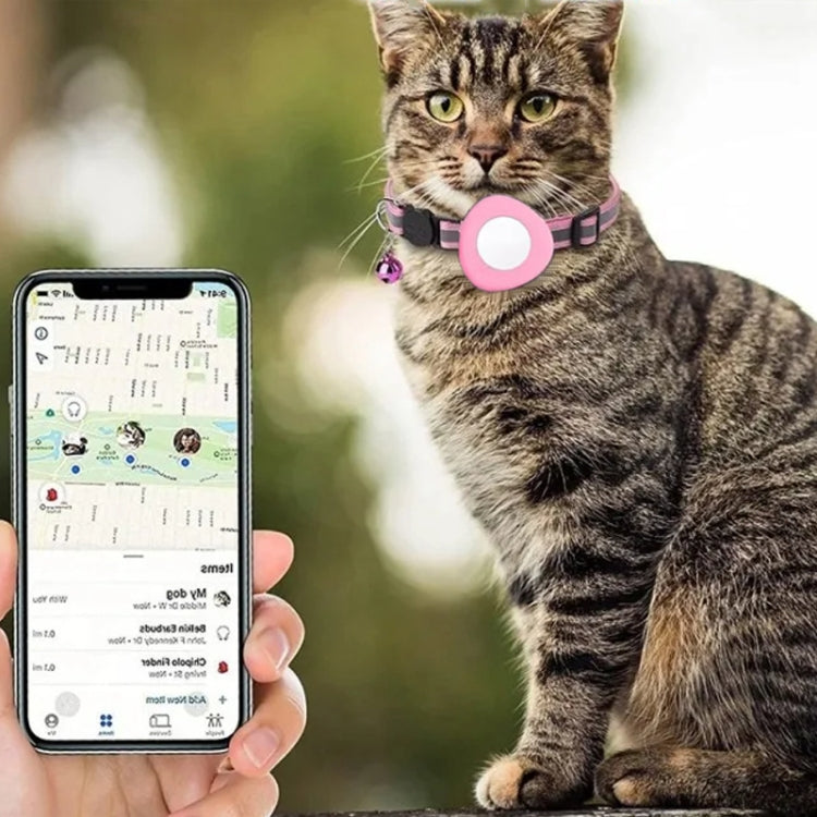 For Huawei Tag Location Tracker Anti-lost Protective Case Pet Collar(Black)