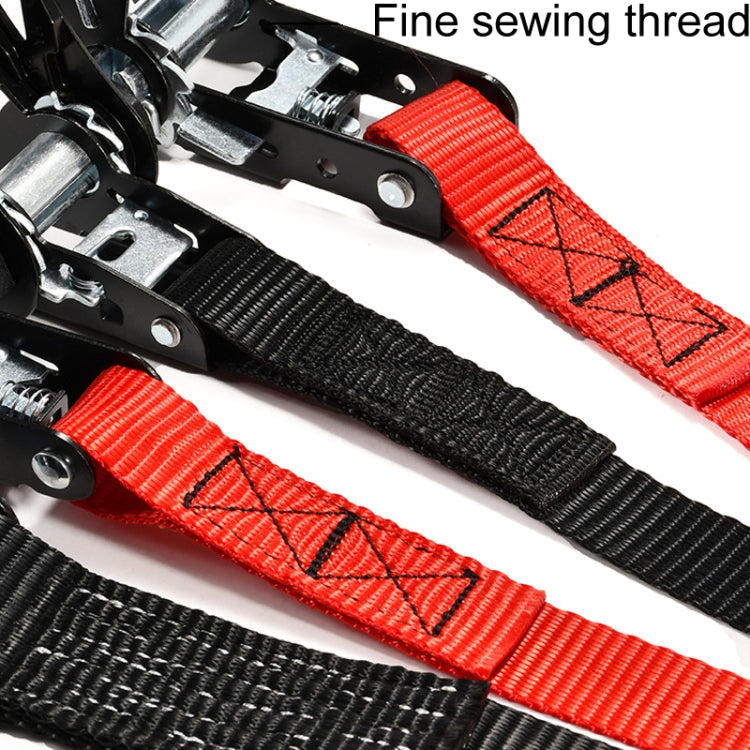 Motorcycle Ratchet Tensioner Cargo Bundling And Luggage Fixing Straps, Length: 3m