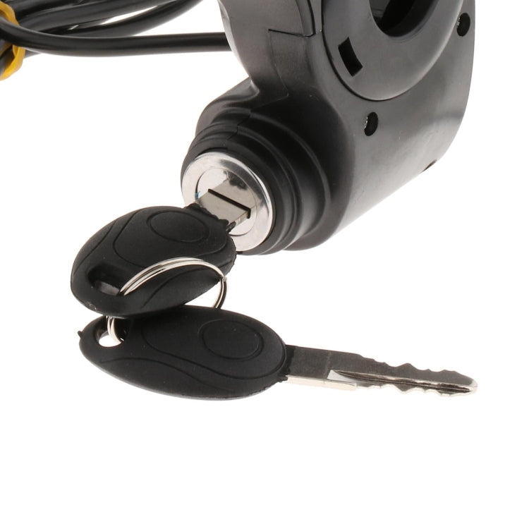Electrical Vehicle Scooter Disconnect Switch Assembly With Keys Digital Display Start Switch(Black)