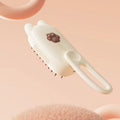 Pet Electrical Spray Massage Comb Hair Removal Cleaning Grooming Brush(Cat Rotating Handle White)