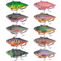 10colors /Set HENGJIA VI101 Painted VIB Dummy Lure Lua Submerged Baits, Size: 6.4cm 8g