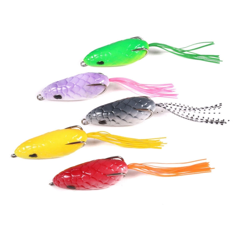5colors /Set HENGJIA FO035 Lua Snake Skin Thunder Brogue Dummy Bait Blackfish Fishing Bait, Size: 6cm 10g