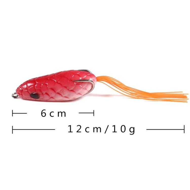 5colors /Set HENGJIA FO035 Lua Snake Skin Thunder Brogue Dummy Bait Blackfish Fishing Bait, Size: 6cm 10g