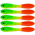 7cm 5pcs /Pack HENGJIA SO177 Dual Color Imitation Fishing Lure Freshwater Soft Dummy Bait(Color 1)