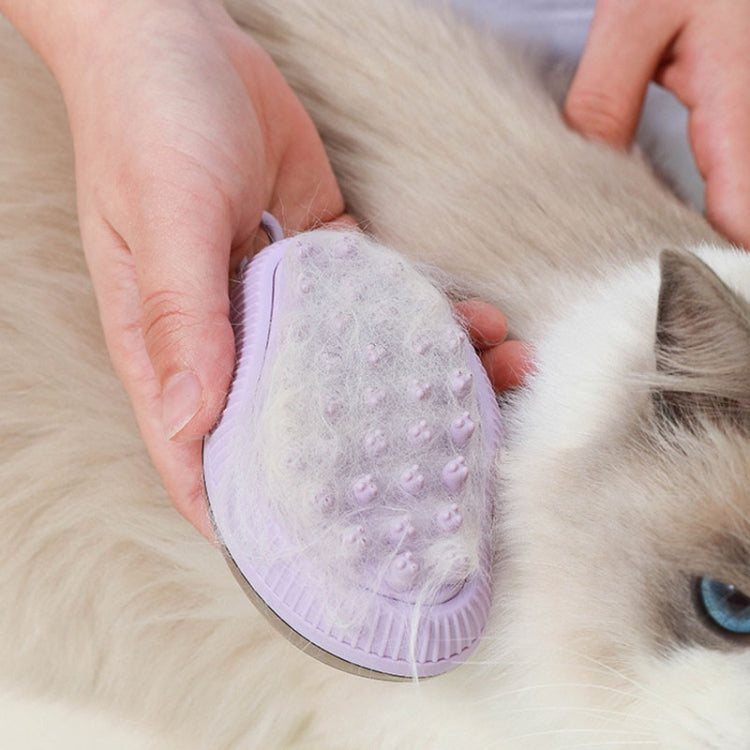 Dog Cleaning Supply Fillable Shower Gel Type Cats Dog Massage Bathing Brush, Style: Fine End (Green)