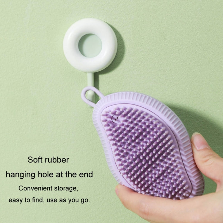 Dog Cleaning Supply Fillable Shower Gel Type Cats Dog Massage Bathing Brush, Style: Fine End (Green)