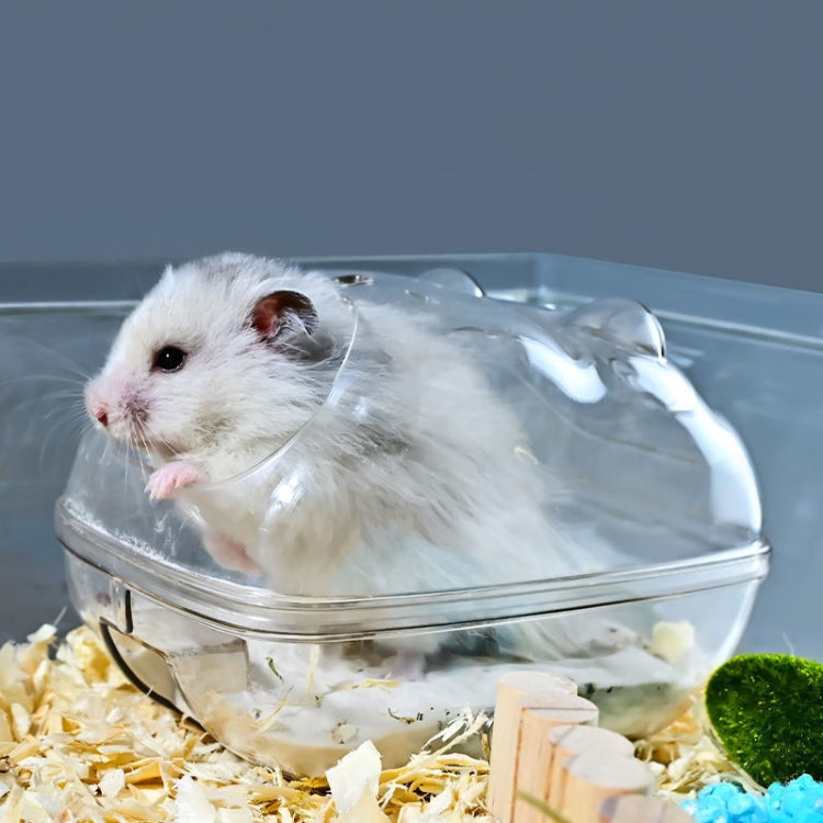 Hamster Bathroom Toilet Dual Purpose Nest Splash-proof Small Animals Golden Bear Bathtub, Specification: Small