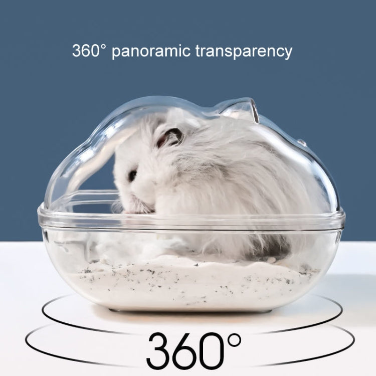 Hamster Bathroom Toilet Dual Purpose Nest Splash-proof Small Animals Golden Bear Bathtub, Specification: Large