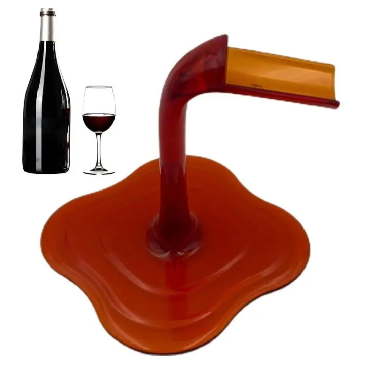 Spilled Wine Bottle Rack Display Cabinet Wine Holder(Black)
