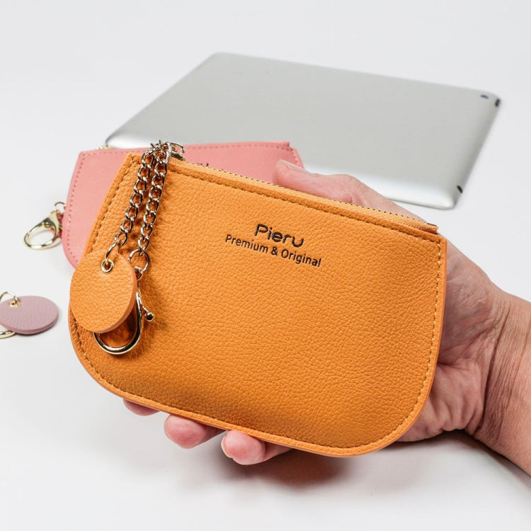 Leisure Ultra-thin Ladies Coin Purse Zippered Mini Wallet(Black)