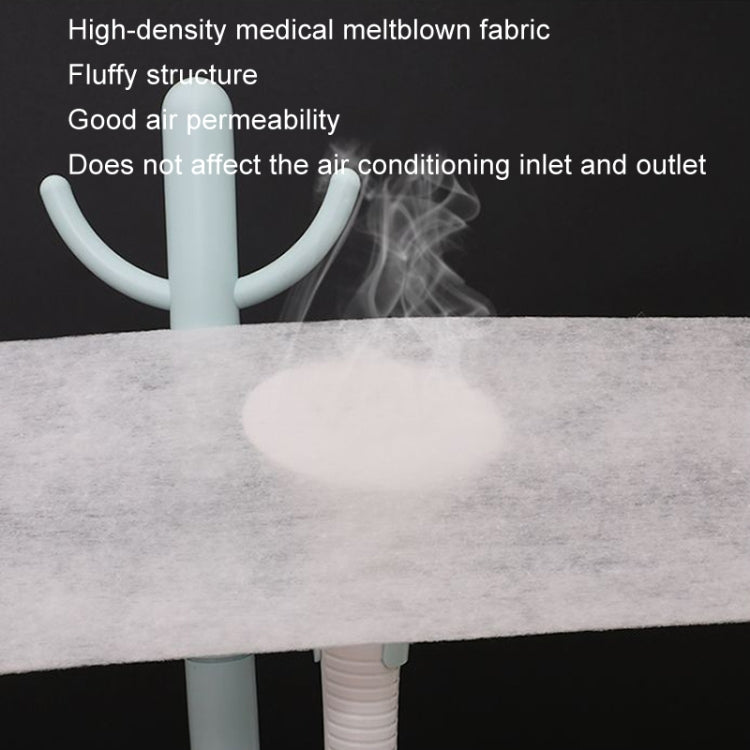 5pcs /Pack 22x80cm Disposable Air Conditioning Air Purification Filter Household Hanging Air Intake Dust Removal Cotton(White)