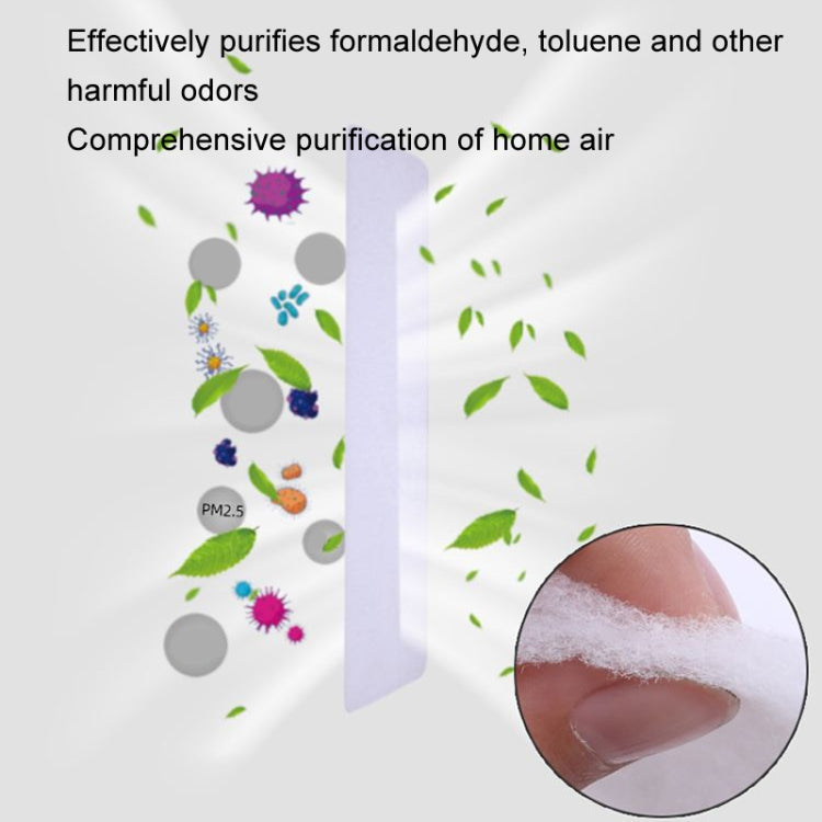 5pcs /Pack 22x80cm Disposable Air Conditioning Air Purification Filter Household Hanging Air Intake Dust Removal Cotton(White)