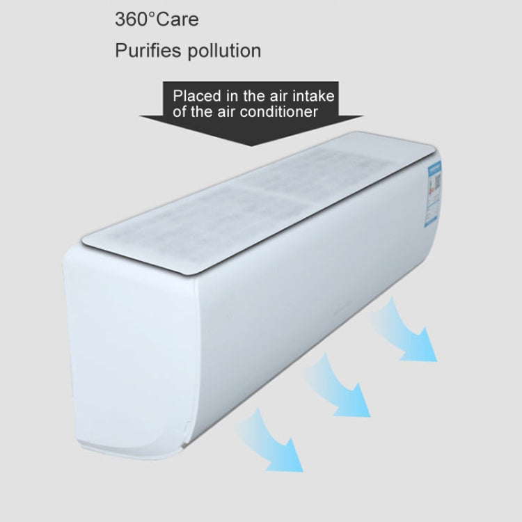 5pcs /Pack 22x80cm Disposable Air Conditioning Air Purification Filter Household Hanging Air Intake Dust Removal Cotton(White)