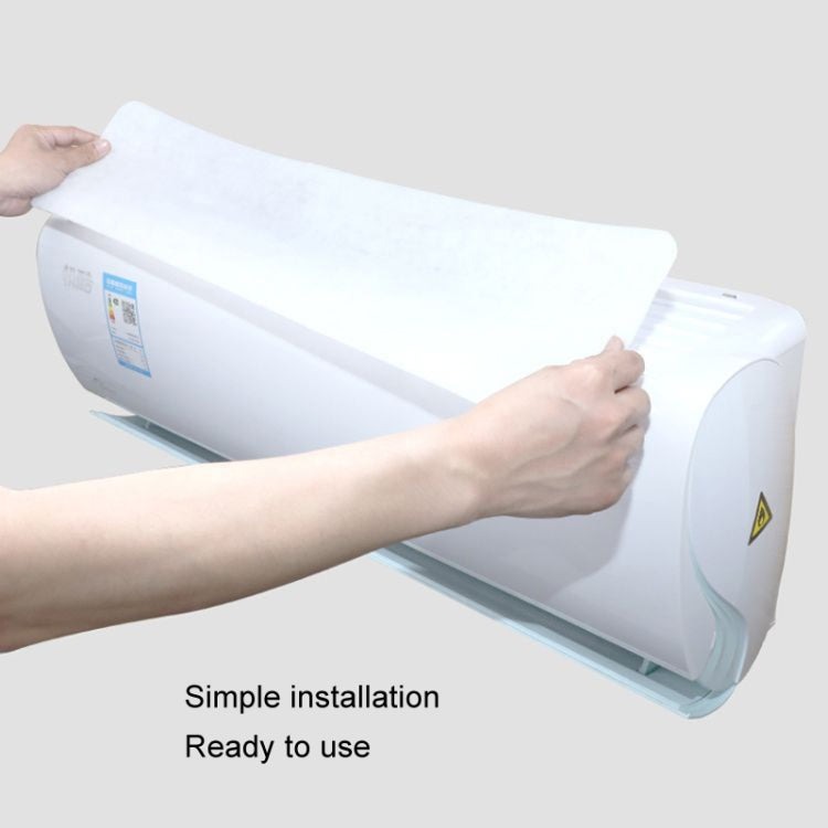 5pcs /Pack 22x80cm Disposable Air Conditioning Air Purification Filter Household Hanging Air Intake Dust Removal Cotton(White)