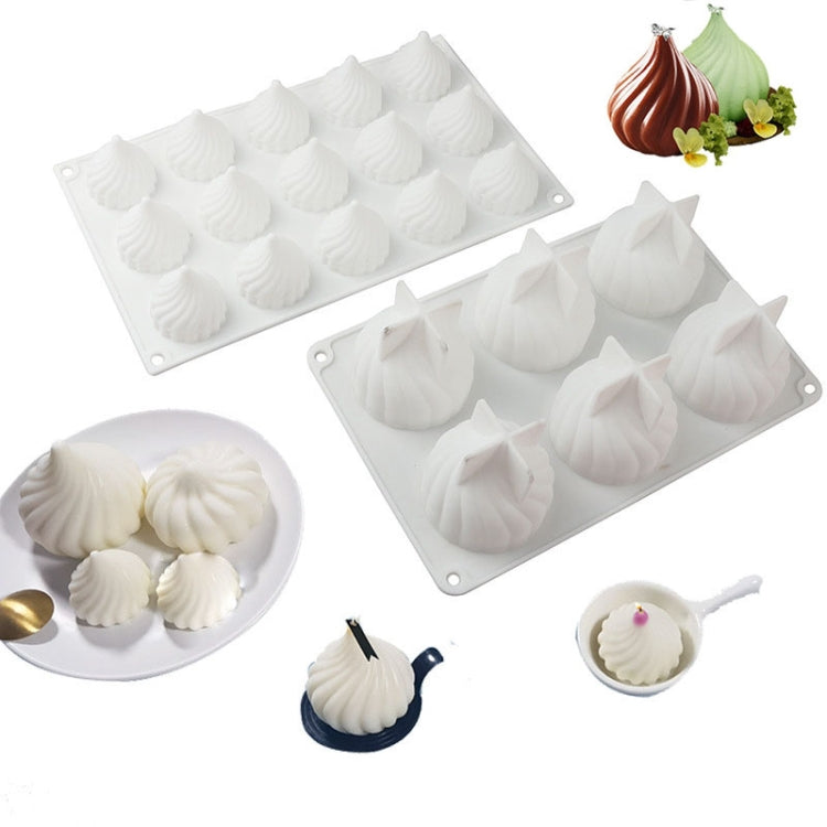 GT-105 Single Swirl Mousse Cake Mold Chocolate Baking French Dessert Onion Shape Silicone Mold