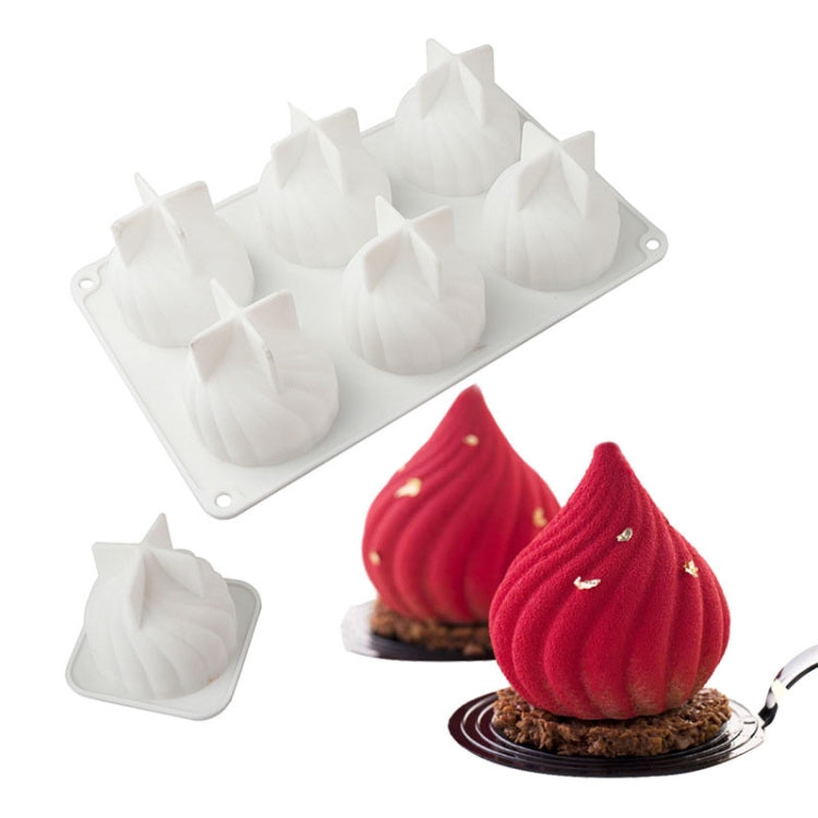 GT-105 Single Swirl Mousse Cake Mold Chocolate Baking French Dessert Onion Shape Silicone Mold