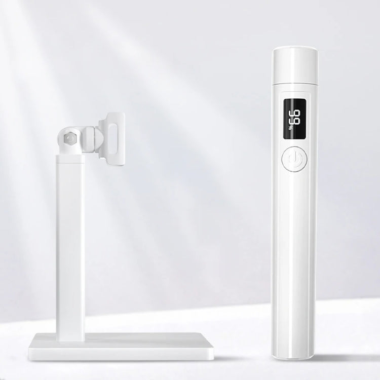 Rechargeable Mini UV Led Lamp for Nails Gel Dry With 360 Degree Rotating Stand(White)